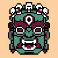 Pixel mask nft art