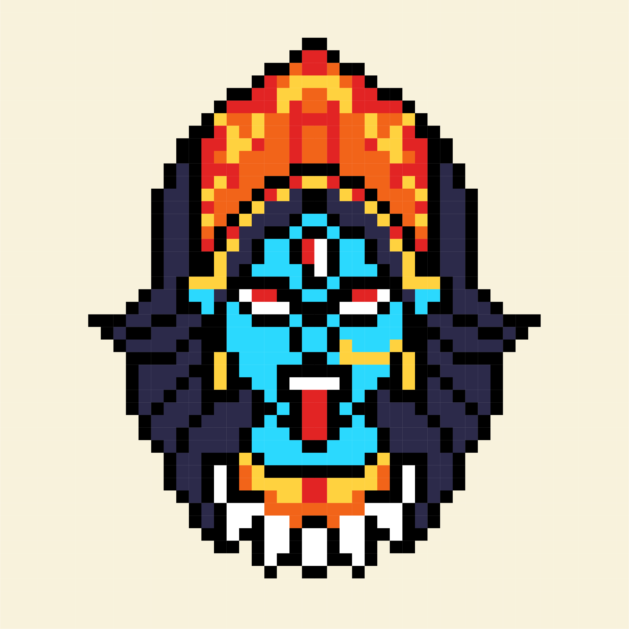 Pixel mask nft art