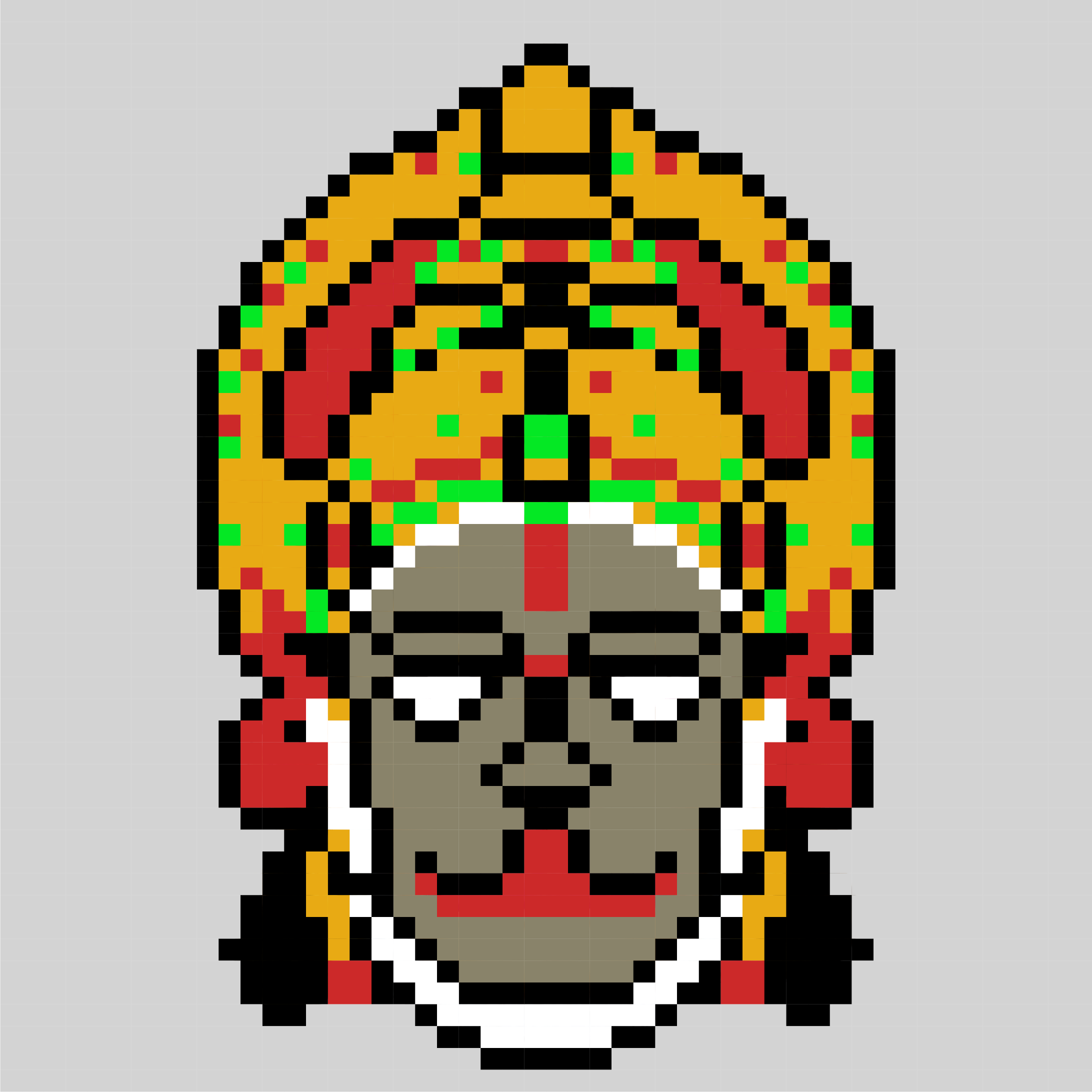 Pixel mask nft art