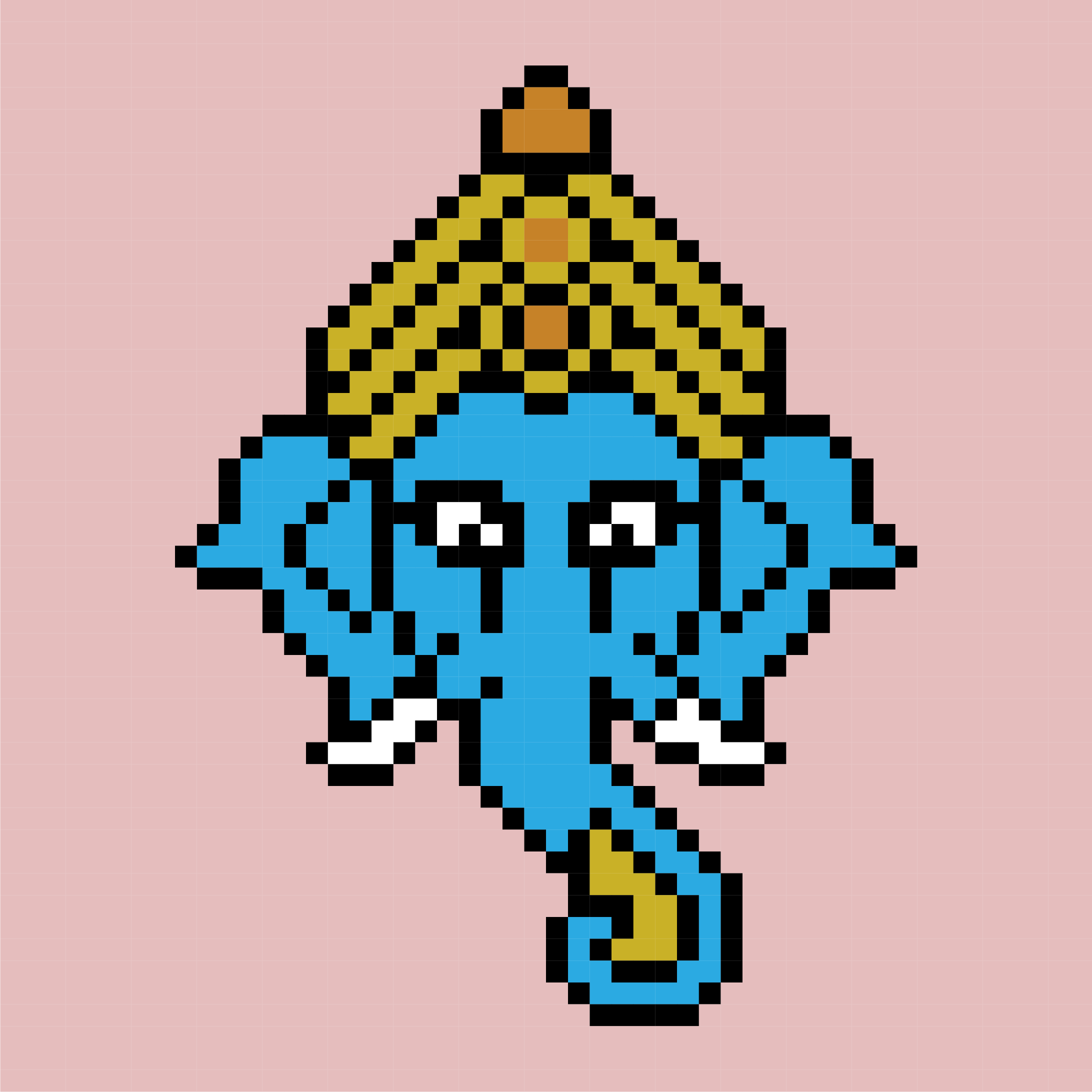 Pixel mask nft art