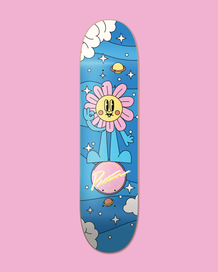 Flower Power Skateboard Graphic for Piston Skateboards by Pete Reynolds Gather