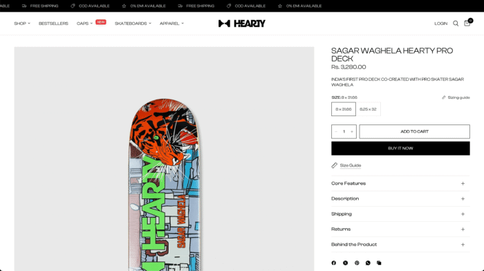 Hearty Skateboards x Sagar Waghela