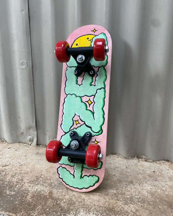Pete Reynolds Gather Design Illustration Mini Skateboard Graphic Hand Painted for Hazel