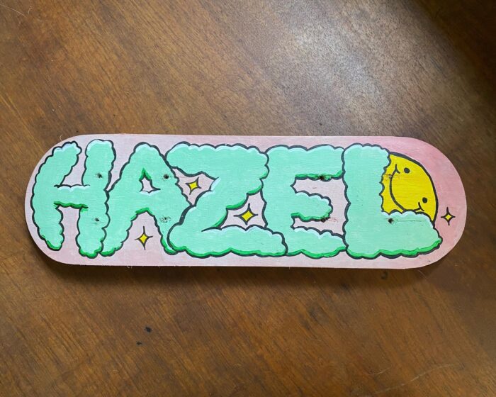 Pete Reynolds Gather Design Illustration Mini Skateboard Graphic Hand Painted for Hazel
