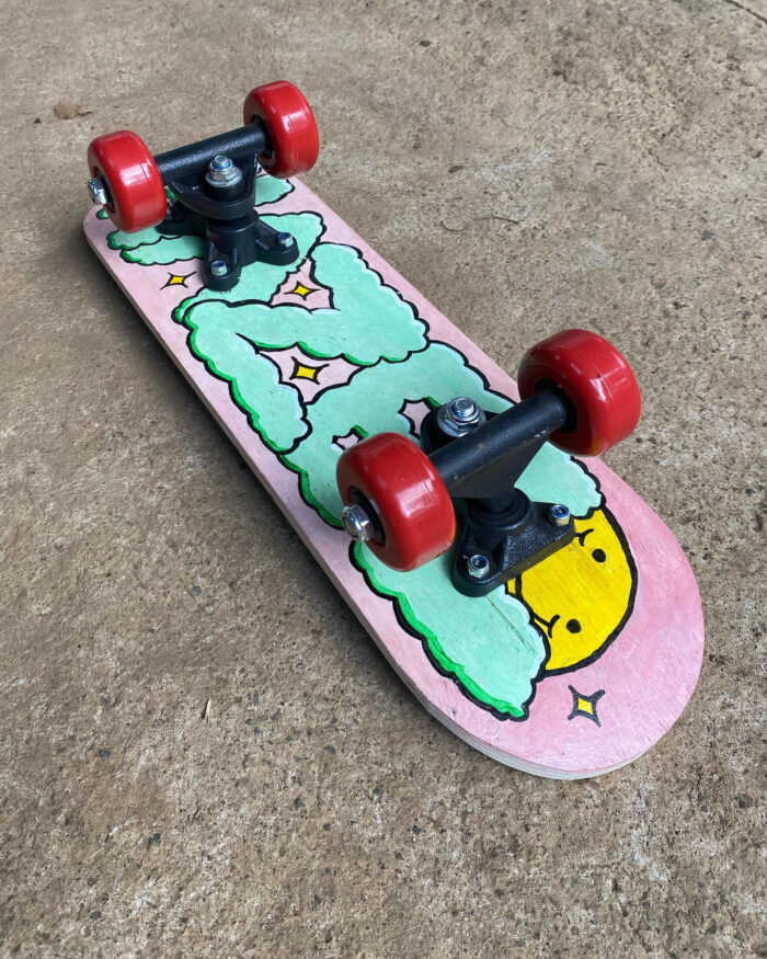 Pete Reynolds Gather Design Illustration Mini Skateboard Graphic Hand Painted for Hazel