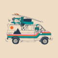 Bluebird Coffee Roastery Illustration by Pete Reynolds Gather