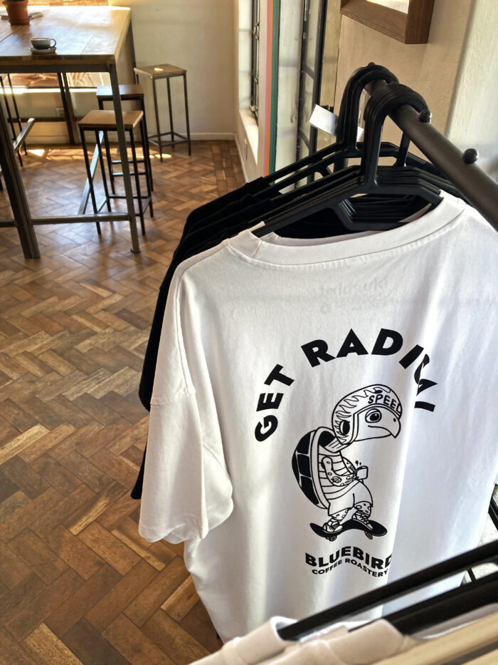 T-shirt Design for Bluebird Coffee Roastery