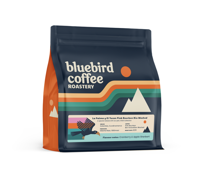 Killat Collective x Bluebird Coffee Roastery Collaboration by Gather Design Peter Reynolds